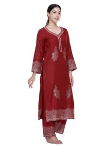 Safaa Winter Zainab Premium Acrowool Woven Unstitched Ladies <b>Dress</b> Material with Stole <b>woollen</b> suits <b>dress</b> material - Product Image 2