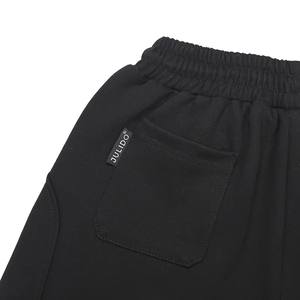 Pantalones cortos de entrenamiento deportivos informales de verano al por mayor para hombre, pantalones cortos transpirables medios de color sólido con estampado de logotipo personalizado 100% algodón - Product Image 4