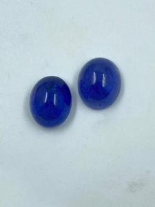 คุณภาพสูงสุด 2 ชิ้นแทนซาไนต์สีฟ้าเข้มพลอยหลวมรูปไข่ 9.64 กะรัต 9x10.80 มม.สำหรับทำเครื่องประดับ - Product Image 5