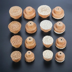 Boutons de porte en rotin, poignées en bois tressé pour portes de placards de cuisine, accessoires de meubles en gros - Product Image 6