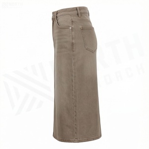 Jupe crayon en satin taille haute pour femme, longueur mi-mollet, style japonais, couleur unie, décontractée, avec poches, coupe confortable, toutes saisons - Product Image 3