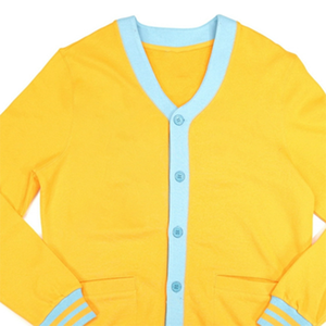 Custom Women's Winter Vintage-Inspired Casual V-neck <b>Thick</b> <b>Cardigan</b> Sweater School Colors Knitwear Embroidered Front - Product Image 4