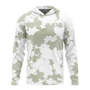 Camiseta de Pesca Unisex con Capucha, Manga Larga, Camuflaje, Impermeable, Antibacteriana, Secado Rápido, UPF 50, Spandex/Poliéster - Product Image 3