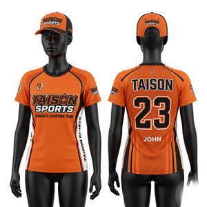 Custom White Shooting Jersey 180 GSM Interlock Polyester Breathable Mesh Side Panels Sublimation Print Logo - Product Image 5