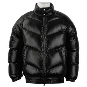 OEM ODM Serviced High Quality Made <b>Men</b> Bubble <b>Jacket</b> Custom Logo Design <b>Canvas</b> Fabric High Street Style <b>Men</b> Bubble <b>Jacket</b> - Product Image 1