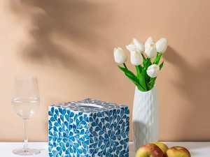 Hot Selling Customizable Handicraft Lacquer <b>Box</b> Tissue Gift <b>Box</b> Home Decoration Environmental Friendly New Year Binh Minh - Product Image 3