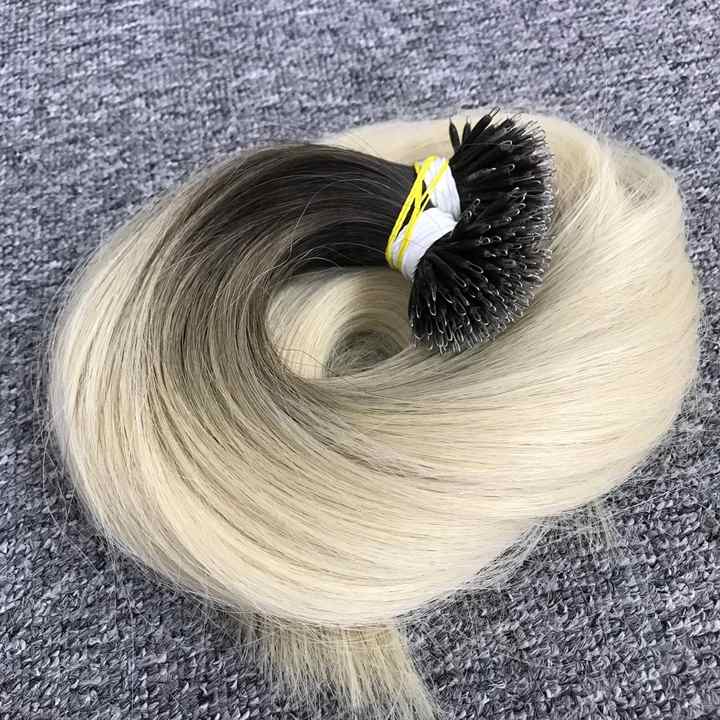 Wholesale Best Price Nano Tip Virgin Vietnamese Hair Extensions Natural Black Straight From Vietnam