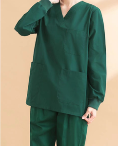 Medical <b>Scrub</b> <b>Set</b> Anti Wrinkle Nursing Uniform for Men and Women with Custom Size and Logo Service - Product Image 2