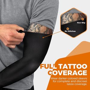 AURUZA Mangas de compresión para hombre y mujer - Protección solar UV, compresión refrescante - Product Image 5