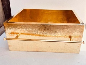 NUEVO PRODUCTO: Lavabo rectangular de cobre martillado hecho a mano para cocina y baño con barra para toallas, lavabo de encimera para baño. - Product Image 1