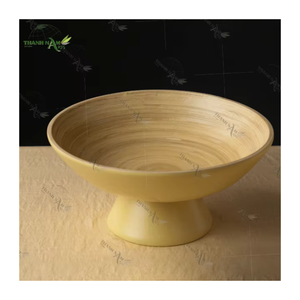 Elegant Bamboo Eco-Friendly <b>Microwave</b> & Dishwasher Safe Lightweight Wooden Pattern Deluxe Tableware Set for Home Kitchen Decor - Product Image 3