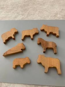 High Quality Wooden Animal Figurines <b>Set</b> 13 Colored Handmade Eco-Friendly Painted <b>Farm</b> Animals Decorative Toys Children Craft - Product Image 5