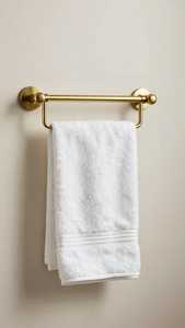 Toallero decorativo de latón para montaje en pared, accesorio de baño de lujo, por The Craft Designers - Product Image 6