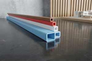 Tubo Cuadrado de PVC de 8 mm, Perfil Hueco Cuadrado de Plástico para Muebles, Paneles de Pared, Decoración de Interiores, Construcción - Product Image 5