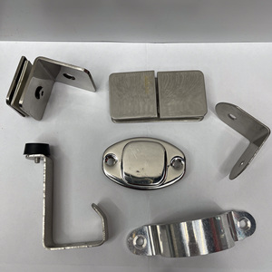 Support en forme de L résistant à la rouille pour les cloisons de toilettes hospitalières, matériel en acier inoxydable abordable pour les installations médicales - Product Image 2