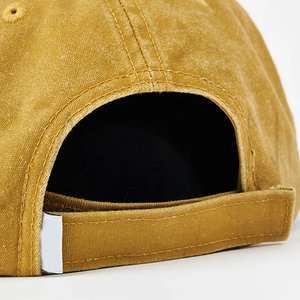 Casquettes classiques ajustables à 6 panneaux en coton vintage lavé respirant de qualité supérieure avec logo personnalisé, prix de gros - Product Image 6