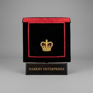 Delantal Masónico Hecho a Mano Personalizado con Borde Azul Marino y Bordado de Estrella Plateada, Suministros para Logia Masónica - Product Image 4