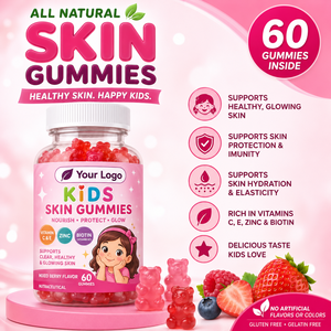 Beauty Formula <b>Gummies</b> with Vitamin C E Zinc and <b>Biotin</b> Soft Chewable Fruit Flavor Gummy Product with Convenient Packaging - Product Image 2