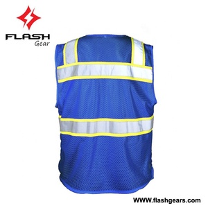 Hi Vis เสื้อกั๊กนิรภัยเสื้อจราจรสะท้อนแสง,เสื้อกั๊กป้องกันความปลอดภัยเสื้อกั๊กสะท้อนแสงชุดทำงานเพื่อความปลอดภัย - Product Image 4