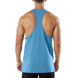 Camiseta sin mangas de algodón para hombre, transpirable, para gimnasio, estilo deportivo, con aberturas laterales, talla grande - Product Image 3