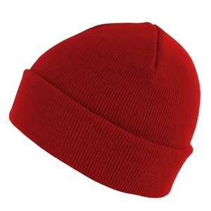 Gorro de Punto Cálido de Fábrica Directa, Gorro Deportivo de Invierno con Etiqueta Tejida, 100% Algodón, Teñido Liso, Colores Personalizados, Unisex - Product Image 1