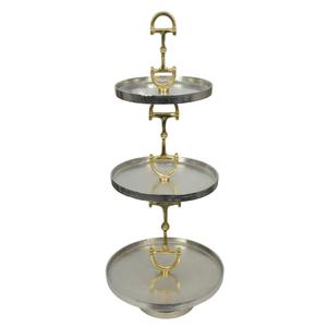 3 Tier Round <b>Cake</b> Stand Horse Bit Style <b>Decorative</b> <b>Cake</b> Pastry Serving Trays Handmade <b>Cake</b> Stand Event Party <b>Supplies</b> Tableware - Product Image 4