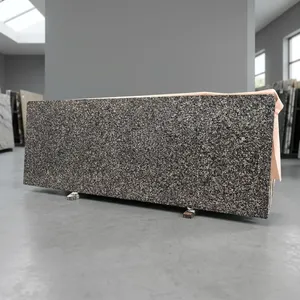 Super Quality Crystal Brown Granite Slab Polished Granite <b>Stone</b> Slabs Custom Size Available for Countertops Flooring and Project - Product Image 2