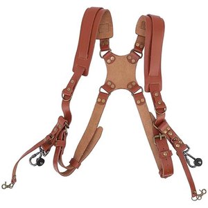 Professional <b>Leather</b> Camera <b>Harness</b> Dual Strap Chest Rig for DSLR Mirrorless Cameras Comfortable Photography Gear - Product Image 1