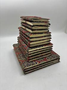 Cuadernos de Papel con Cubierta de Tela Hechos a Mano, con Páginas de Borde Rústico, Diarios Artesanales, Cuadernos de Bocetos, Venta al Por Mayor OEM, Exportación a India - Product Image 2