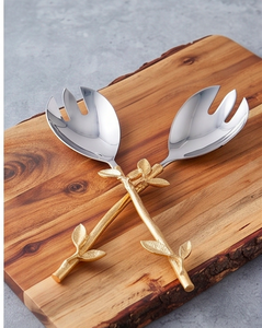 Designer <b>Floral</b> Handle Cutlery Set Stylish Flatware Silverware Perfect For Dining Table Kitchen Weddings Parties And Hotels - Product Image 3