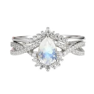 Vente en gros de nouveaux designs alliance chevron bague de fiançailles en diamant de taille ronde CVD cultivés en laboratoire bague en diamant personnalisée pour les femmes - Product Image 1