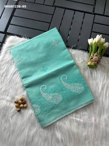 New Arrival Top Quality Doria with All-Over Butti & Paisley Border Embroidered Saree Collection Online Shopping India - Product Image 6