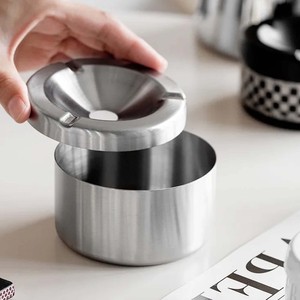 Most Selling Lining <b>Design</b> Stainless Steel Desktop Ashtray Minimalist <b>Design</b> Home Use Amazingly Crafted <b>By</b> HRCRAFTVERSE - Product Image 1