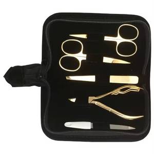 Classic 5 in 1 Nail <b>Kit</b> Stainless Steel <b>Manicure</b> Tools Portable Bag Set for Adult - Product Image 1