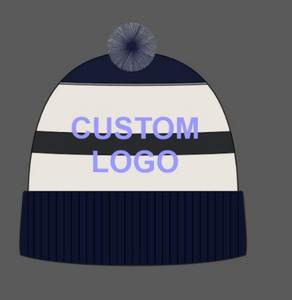 Gorro de Punto Acrílico Suave al por Mayor con Pompón y Patrón de Personajes, Unisex, para Adultos, para Invierno, con Doble Capa Térmica - Product Image 4