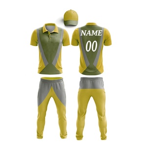 Concevez votre propre uniforme de cricket Ensemble d'uniformes de cricket d'équipe Prix bon marché Bon matériel Ensembles d'uniformes de cricket - Product Image 3
