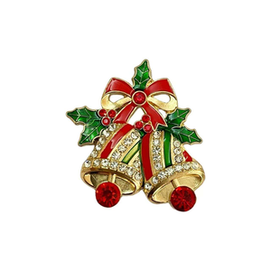 โลโก้แบบกำหนดเอง ซานต้า เกล็ดหิมะ ระฆังโลหะ ของที่ระลึกวันหยุด โรงงานผลิตของตกแต่งคริสต์มาสสำหรับติดตู้เย็น ตกแต่งบ้านและห้องครัว พร้อมตัวอักษร - Product Image 2