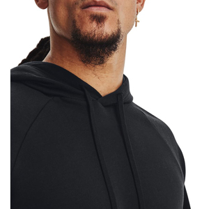 Sweat à capuche uni en molleton mélangé de coton pour homme, basique, décontracté, streetwear, hiver, personnalisation logo brodé ou imprimé, vente en gros - Product Image 4