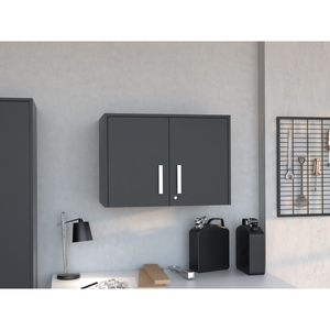 Armadio a Muro con Doppia Porta e Tre Ripiani Interni, Mobili da Cucina - Product Image 1