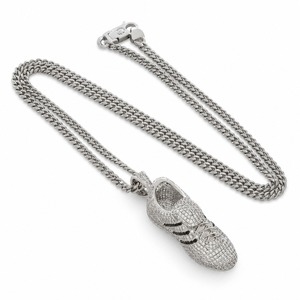 Factory Wholesale 18K Solid Gold Lab Grown Diamond Shoe Pendant Necklace Iced Out Hip Hop Jewelry for Men - Product Image 4