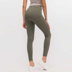 Nouveau Legging de Yoga Femme Lulu Design Align 2026, Taille Haute, Couleur Nude Unie, Extensible dans les Quatre Sens, Longueur Mollet, pour Sport et Fitness - Product Image 6