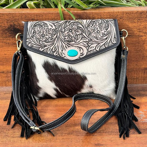 Nuevo Conjunto Combinado personalizado de gran capacidad de 2 piezas, de cuero bolso de mano de vaca y bolso de mano, conjuntos duraderos de nuevo diseño - Product Image 5