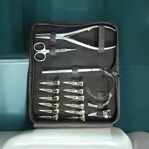 Herramientas de extensión de cabello de color personalizado, agujas tipo C de acero inoxidable, herramienta de eliminación de tijeras y anillo de separación - Product Image 1