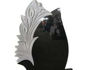 Monuments commémoratifs en granit noir absolu indien de style européen moderne de qualité supérieure, conception de modèle 3D, export direct, prix compétitif - Product Image 3