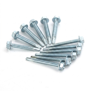 สกรูเจาะยึดหัวหกเหลี่ยมเหล็กกล้าคาร์บอนพรีเมียม (เมตริก/นิ้ว) ชุบสังกะสี เกรด 8 ทนทานต่อการกัดกร่อน - Product Image 1
