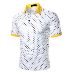 Nueva Moda 2026, Camiseta Polo para Hombre, Cuello Elegante, Manga Corta, Algodón, Tela Transpirable, Verano, Moderna, Casual Elegante - Product Image 2