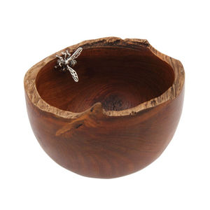 Elegantes Tazones Redondos de Madera de Acacia y Metal Ecológicos para Servir en Casa, Hoteles y Restaurantes - Vajilla Clásica para la Mesa - Product Image 5