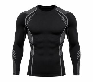Camisetas de Compresión Blancas de Manga Corta para Hombre, de Secado Rápido, Ajuste Delgado, Deportivas, Cuello Redondo, Tejido de Lona Transpirable, Lisas, 180g - Product Image 1