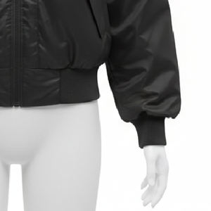 Veste à capuche courte de haute qualité en tissu mémoire de polyester 100% - Product Image 6