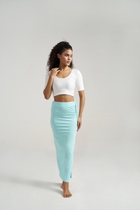 Premium Polyester Fish Cut Saree Shapewear Petticoat <b>for</b> Women High Waist Tummy Control Seamless Style Underskirt <b>for</b> Saree - Product Image 5